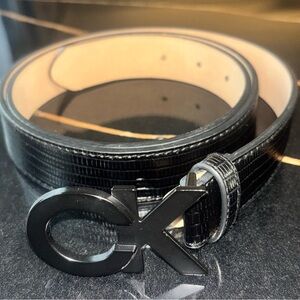 Calvin Klein Black Leather Belt